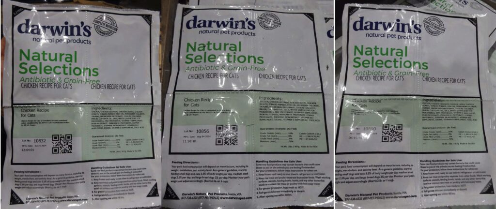 Darwin's natural pet products cat food