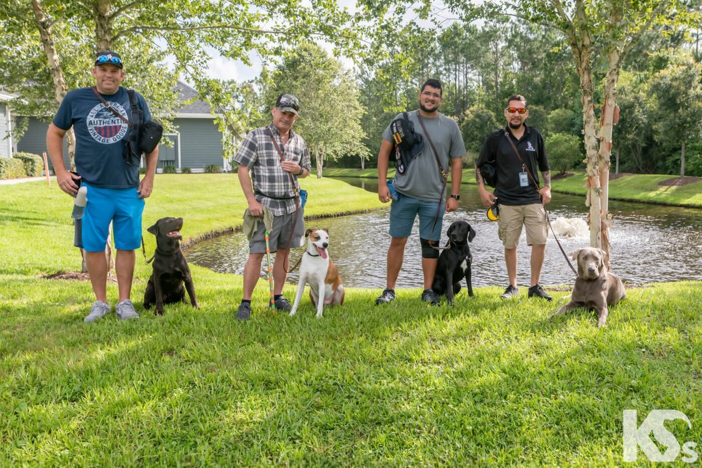 Group of veterans in training