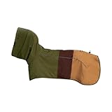 Spark Paws Breatheshield™ Dog Raincoat - All-Weather Protection and Comfort - Breathable Comfort, Adaptive Fit, and Safety Enhancements - Green Brown Tan, M