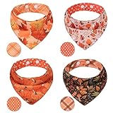 PAWCHIE Dog Bandanas Small Reversible Styles Pet Triangle Scarf Bibs - Adjustable with Two Snaps - Kerchief Set Accessories for Dogs, Puppy, Cats