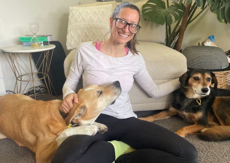 Nicole, Machado, and Rosa sitting together