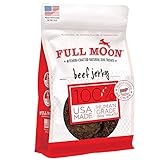 Full Moon Beef Jerky Healthy All Natural Dog Treats Human Grade Made in USA Grain Free 11 oz