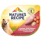 Nature's Recipe Wet Dog Food, Chicken & Wild Salmon in Broth Recipe, 2.75 Ounce Cup (Pack of 12)