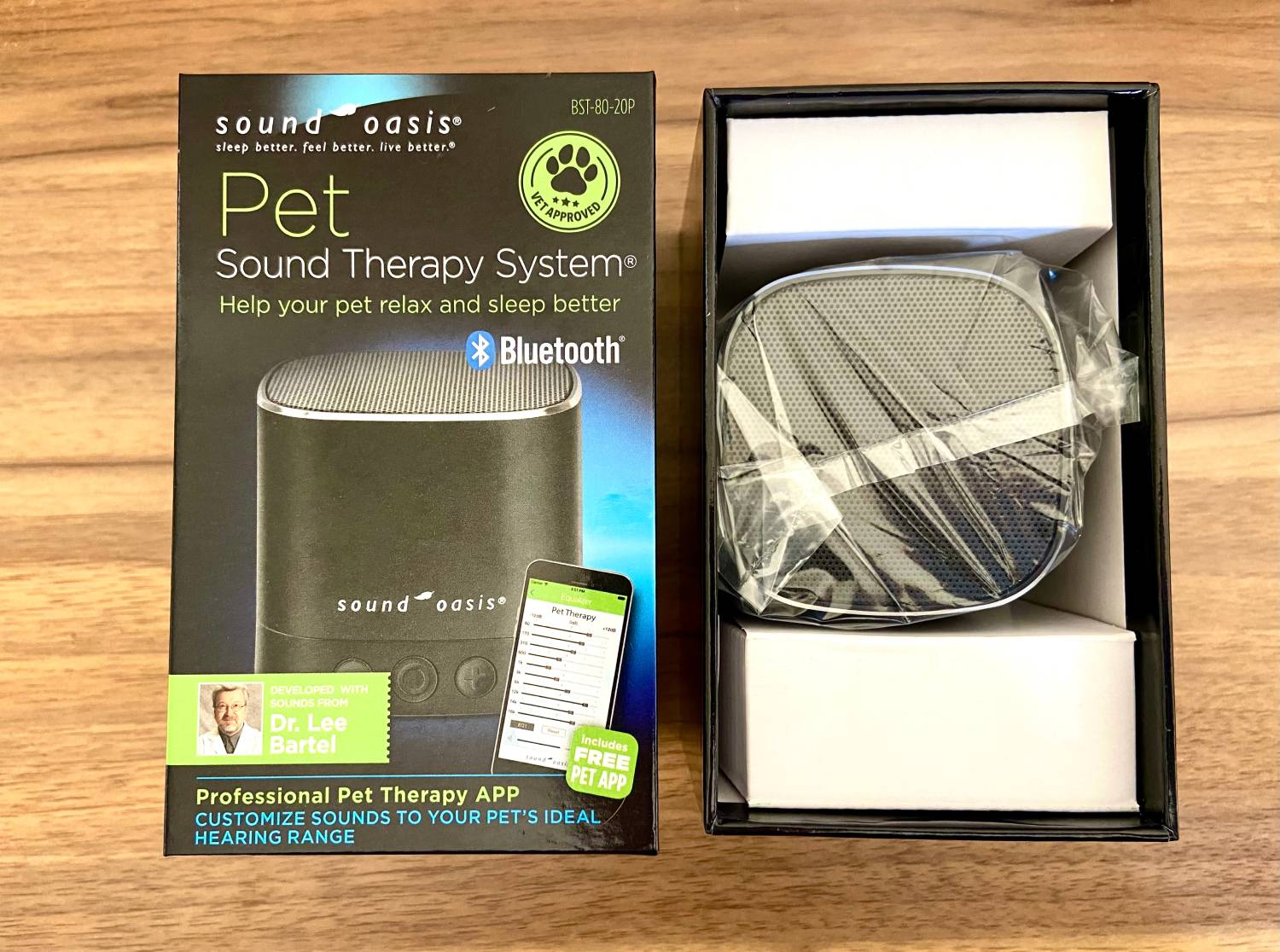 Pet Sound Therapy System Review - product with box