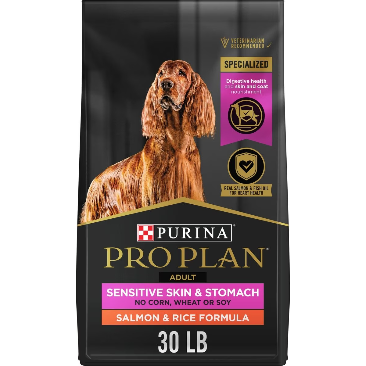 Purina Pro Plan Adult Sensitive Skin & Stomach Salmon & Rice Formula Dry Dog Food