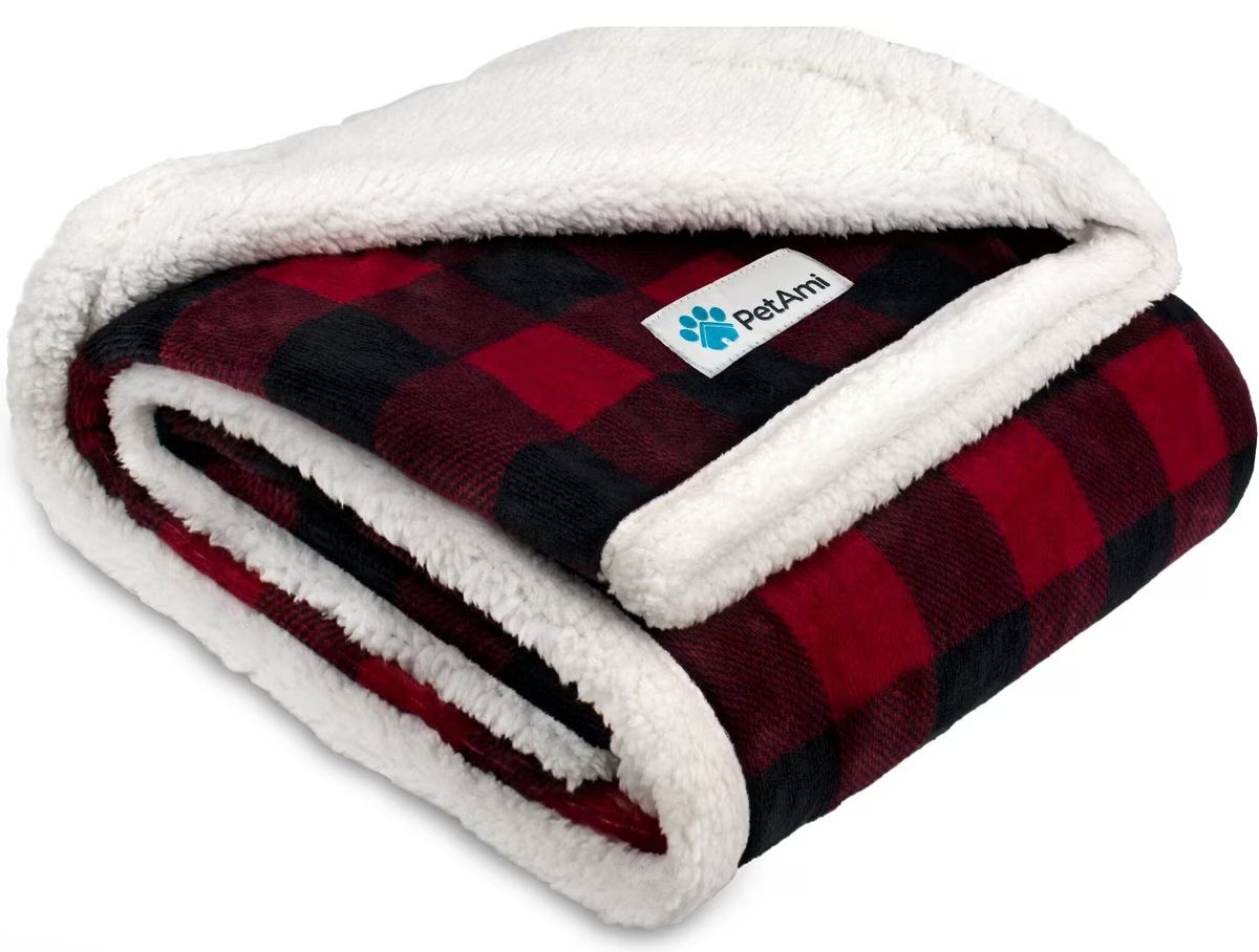 PetAmi Sherpa Cat & Dog Blanket