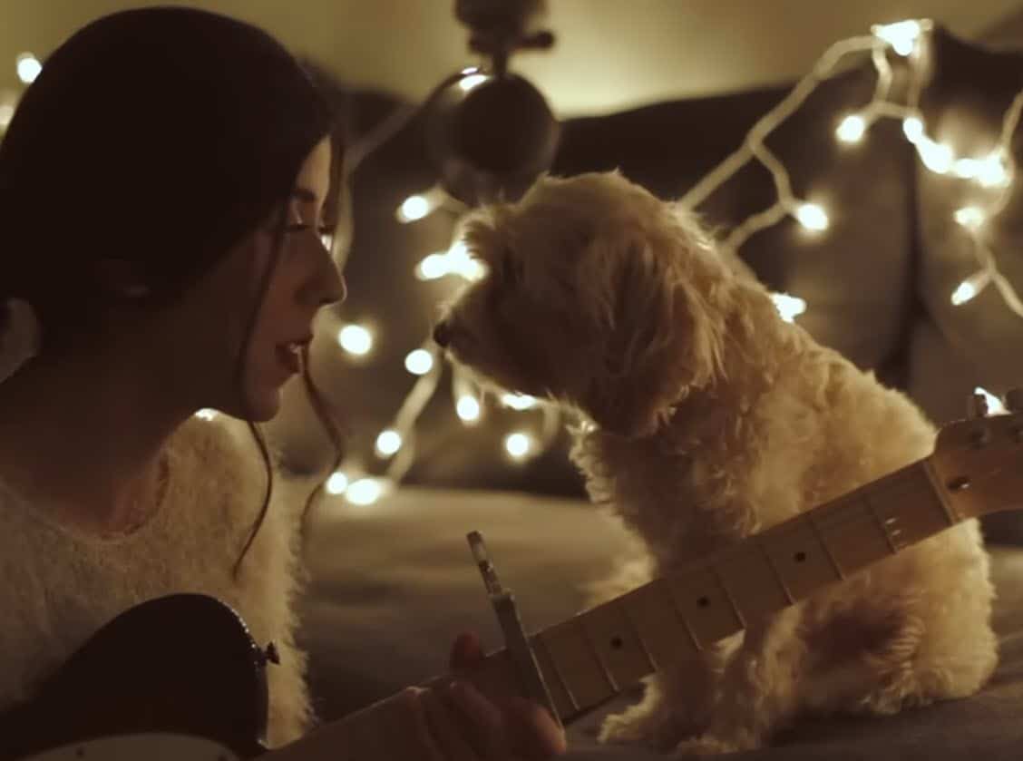 christmas song dog woman2