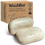 The Natural Dog Shampoo Bar Soap for Itchy Skin Relief - Twin Pack - Dog Soap for Sensitive Skin with Manuka and Neem Oil to Ease Allergies and Itching