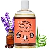 Natural Dog Company Itchy Dog Shampoo, 12 oz., Dog Dry Skin Treatment, Dog Itch Relief, Hypoallergenic, Plant Based Ingredients, Deodorizing Dog Shampoo, Relief from Skin Allergy Symptoms