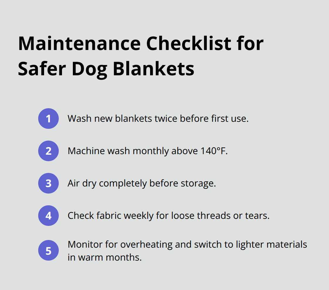 Quick checklist for cleaning and safety upkeep of dog blankets - dog safety blanket