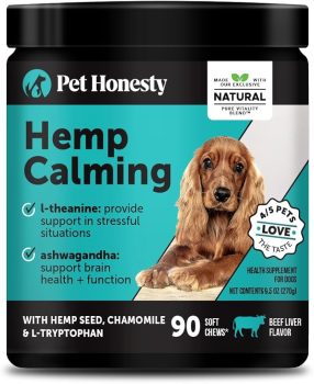 Natural Hemp Calming Chews for Dogs