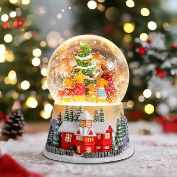 Christmas Snow Globes Glitter Musical Snow Globe 