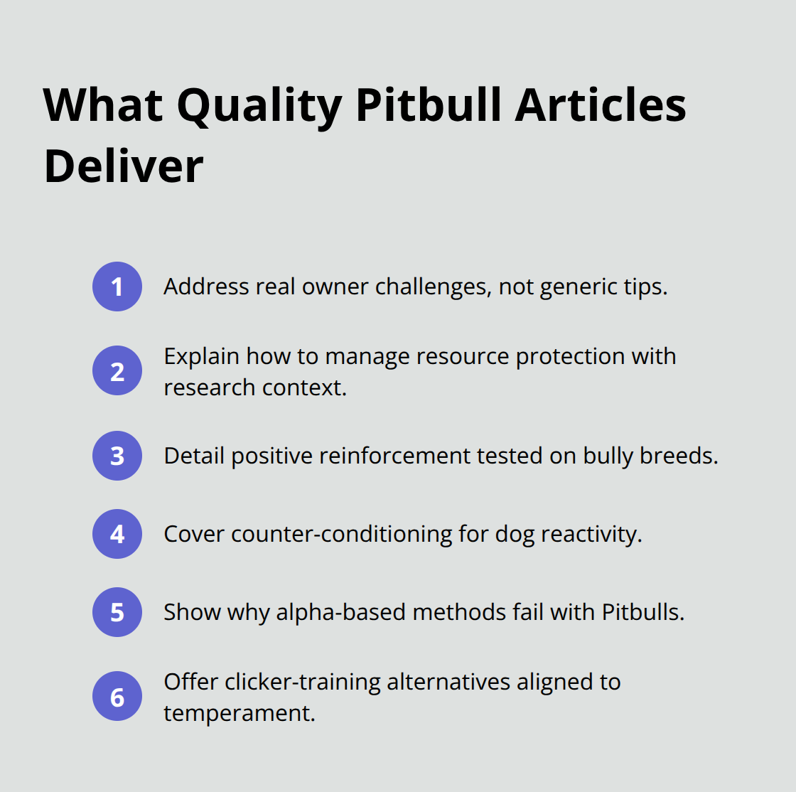 Compact list of hallmarks that make Pitbull content worth reading. - pitbull dog articles