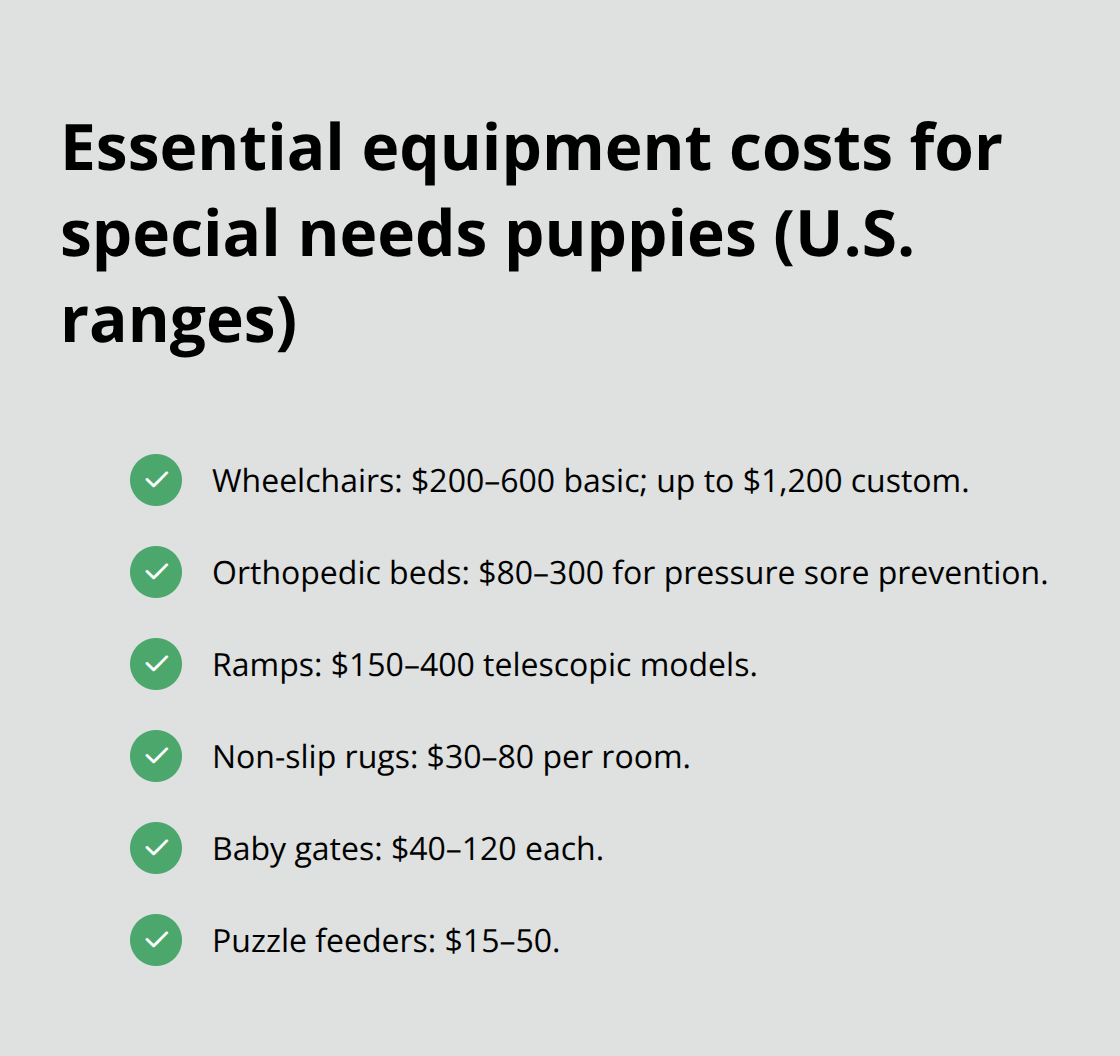 How to Adopt a Special Needs Puppy: Complete Guide 4 Cost ranges for common special needs dog equipment in the United States - special needs puppy adoption
