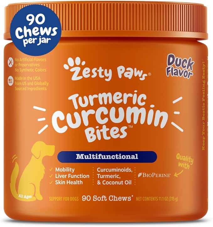 Zesty Paws Turmeric Curcumin for Dogs