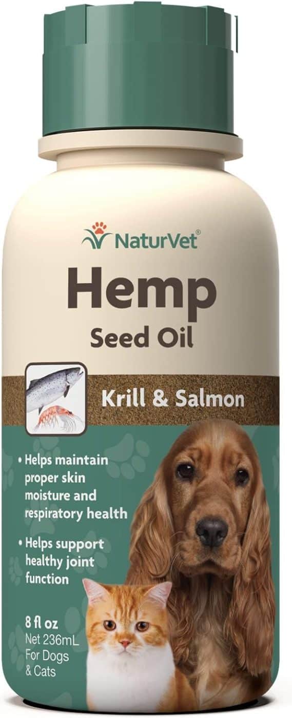 NaturVet Hemp Seed Oil Krill and Salmon