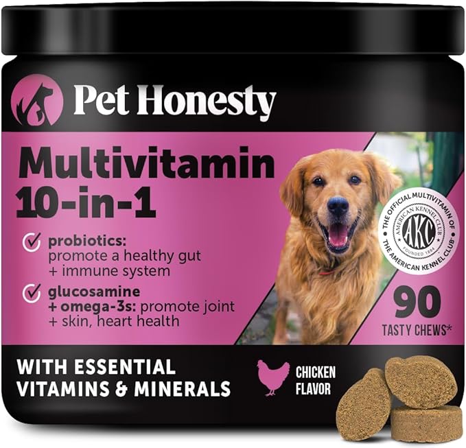Multivitamin Dog Supplement, Glucosamine Chondroitin for Dogs