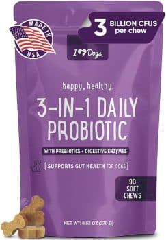 13 Best Probiotics For Dogs & Puppies (+1 to Avoid) 8 iHeartDogs 3-in-1 Probiotic for Dogs with Pumpkin