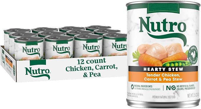 7 Best Dog Food Options For Picky Eaters – 2026 16 Nutro Hearty Stew Cuts in Gravy Adult Wet Dog Food Tender Chicken