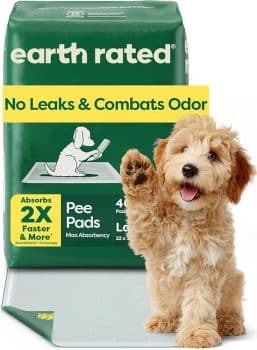 Best Value Dog Gear on Amazon (Under $50 & Prime Eligible) 17 Earth Rated Max Absorbency Puppy Pee Pads