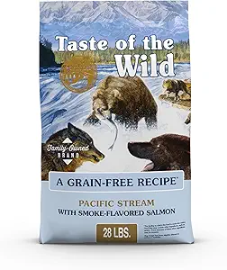 Taste of The Wild Pacific Stream Grain-Free Dry Dog Food With Smoke
