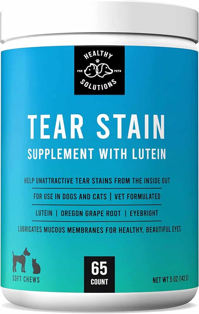 Tear Stain Remover for Dogs Plus Lutein