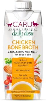 13 Dog Food Toppers Picky Eaters Actually Love 29 CARU Daily Dish Chicken Broth Meal Topper
