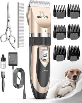 Best Value Dog Gear on Amazon (Under $50 & Prime Eligible) 7 oneisall Dog Clipper Low Noise
