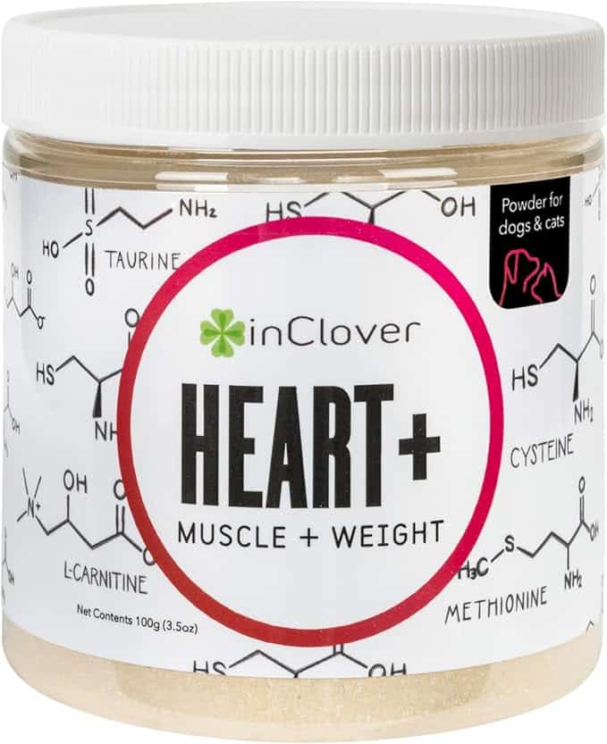 The 13 Best Heart Supplements For Dogs 34 InClover Heart+ Dog and Cat Cardiac Health Supplement