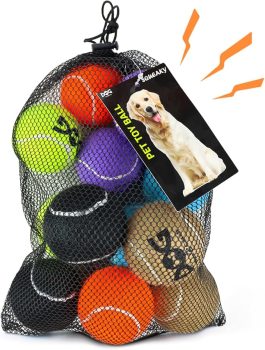 Best Value Dog Gear on Amazon (Under $50 & Prime Eligible) 23 INSUM Squeaky Tennis Balls for Dogs