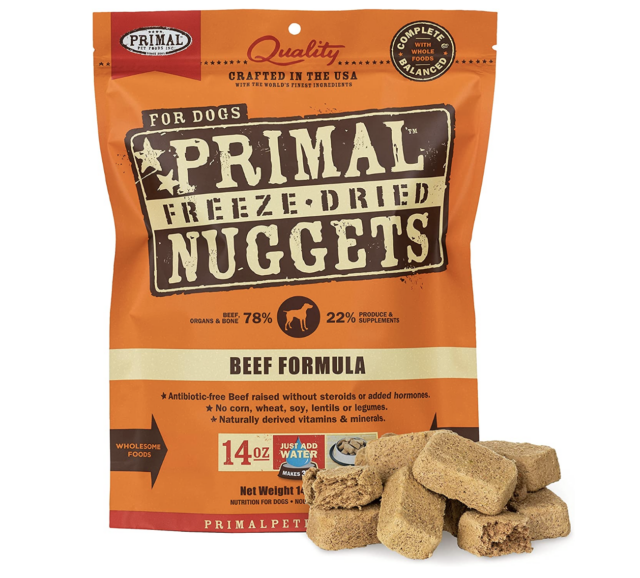 Primal freeze-dried nuggets