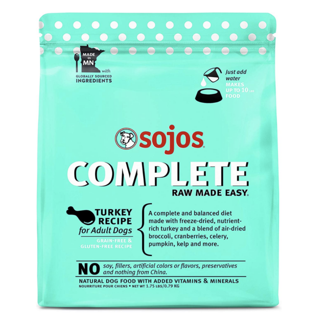 Sojos convenient raw dog food